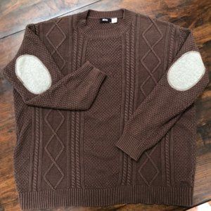 BDG Brown Cable Knit Sweater
